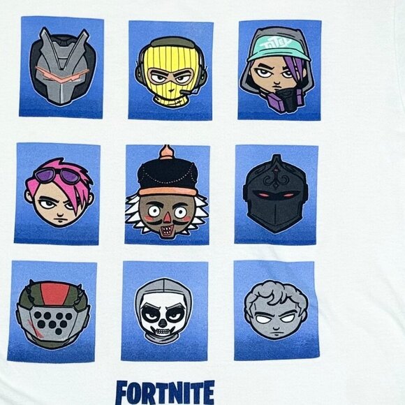 Short Sleeve White Fortnite T-Shirt - Picture 4 of 4